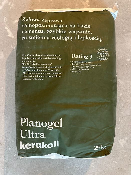 Kerakoll Planogel Ultra zaprawa samopoziomująca 25kg.