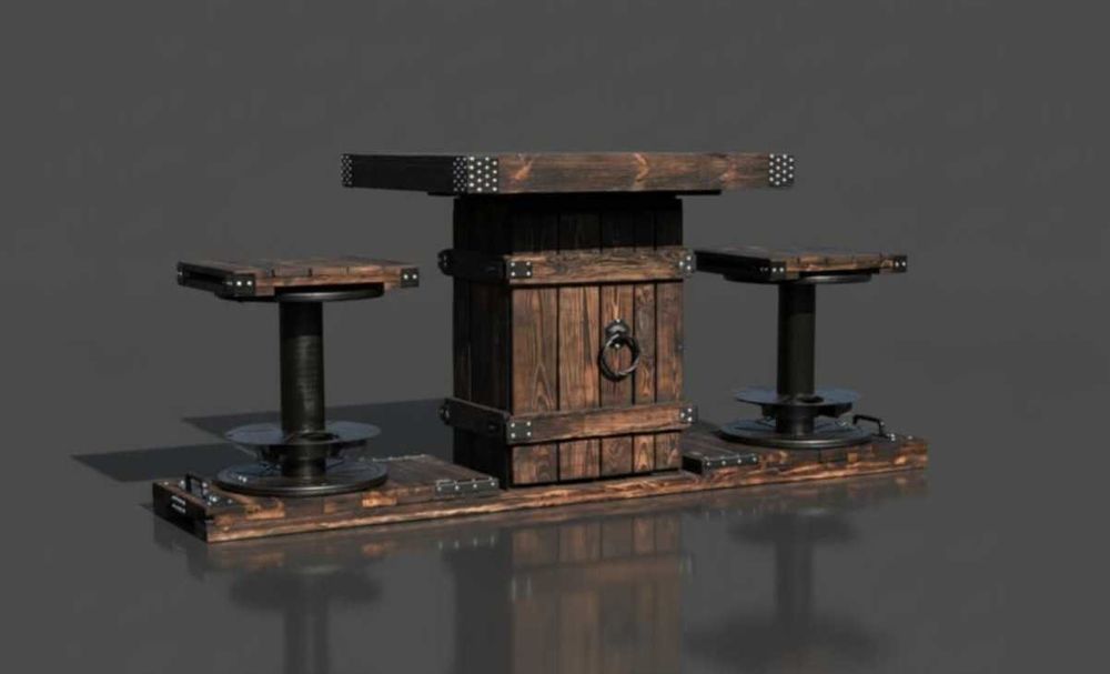 Zestaw mebli- skrzynia/browar/restauracja/studio tatuażu/barber