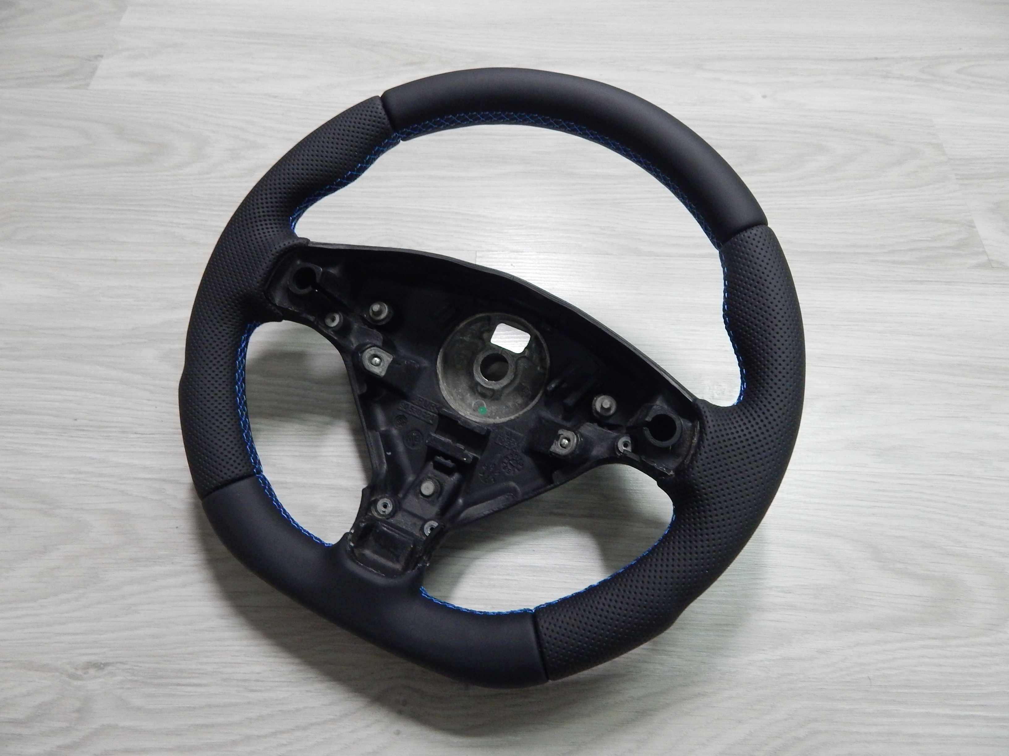 Opel Astra G II Zafira A - kierownica - nowa skóra sport niebieska nić