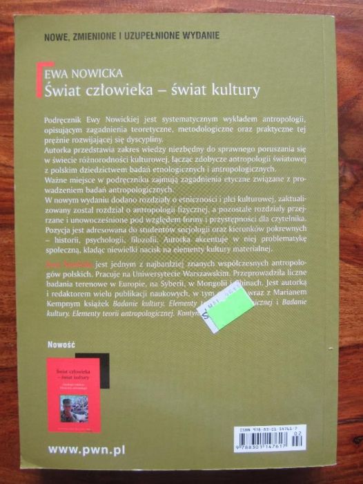 Świat człowieka-świat kultury,E.Nowicka,NOWA!