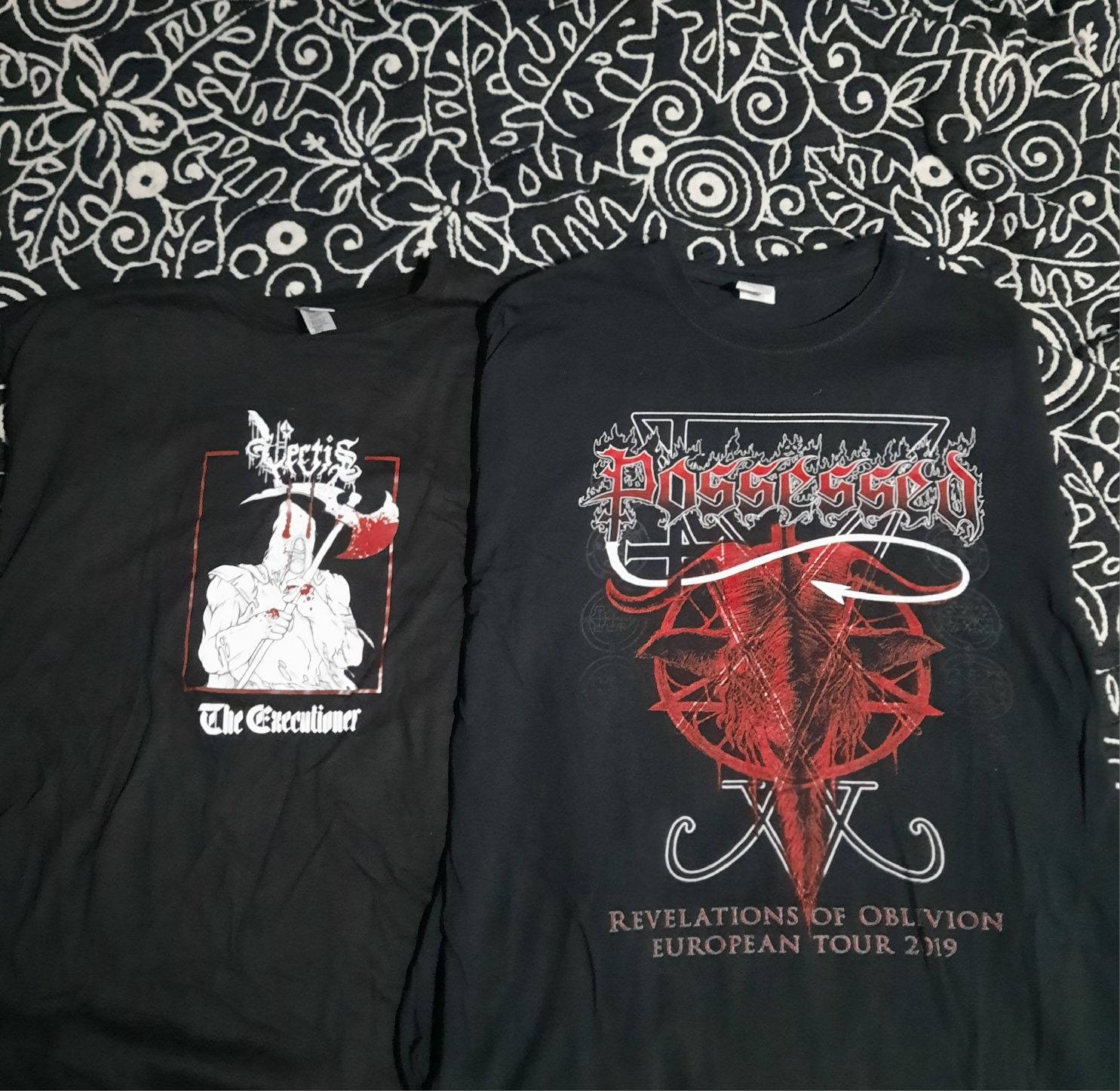 T-shirts de bandas de metal