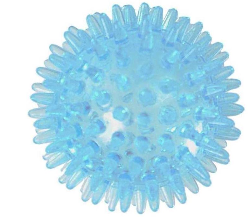 Piłka do masażu mięśni ciała z wypustkami niebieska sensoryczna 6cm