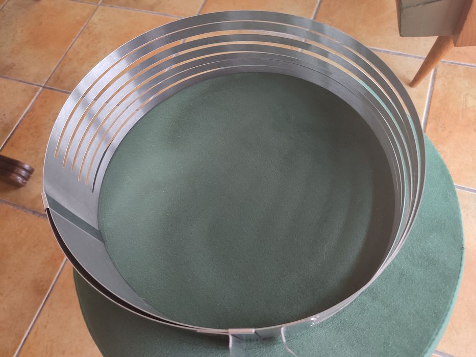 Aro cortador de bolo inox usado uma vez (oferta portes)