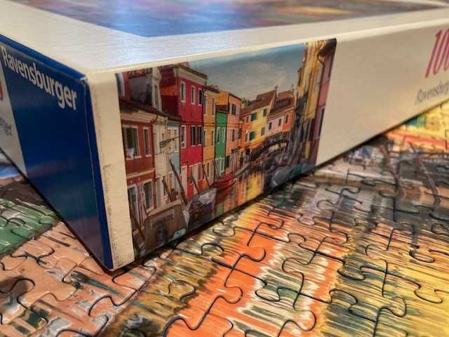 Puzzle Itália: Burano - 1000 Peças - Ravensburger - COMO NOVO
