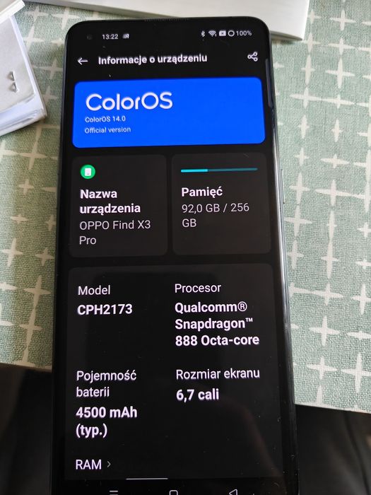 Okazja! Oppo find X3 Pro 12/256