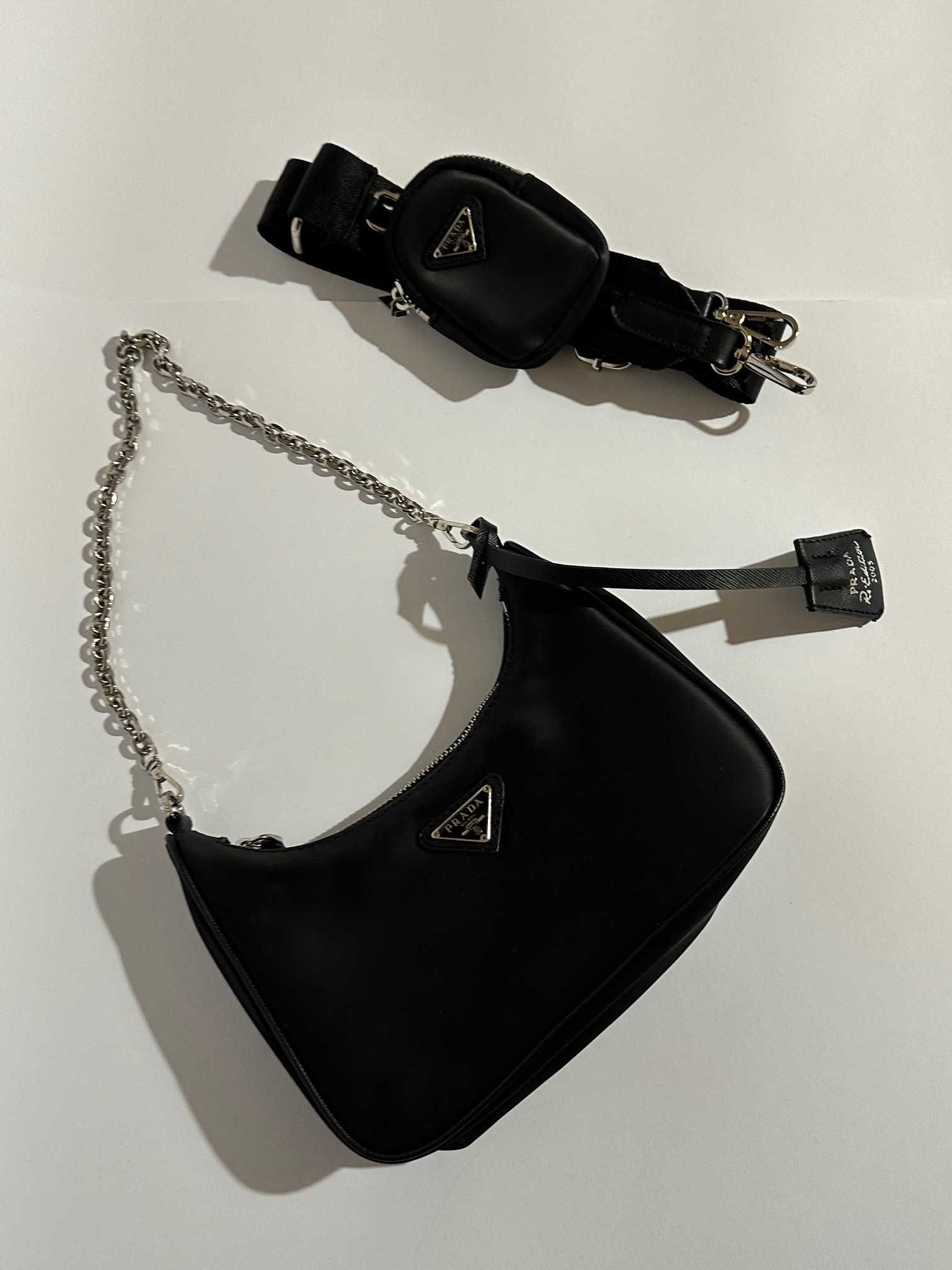 prada re edition - torebka czarna TOP