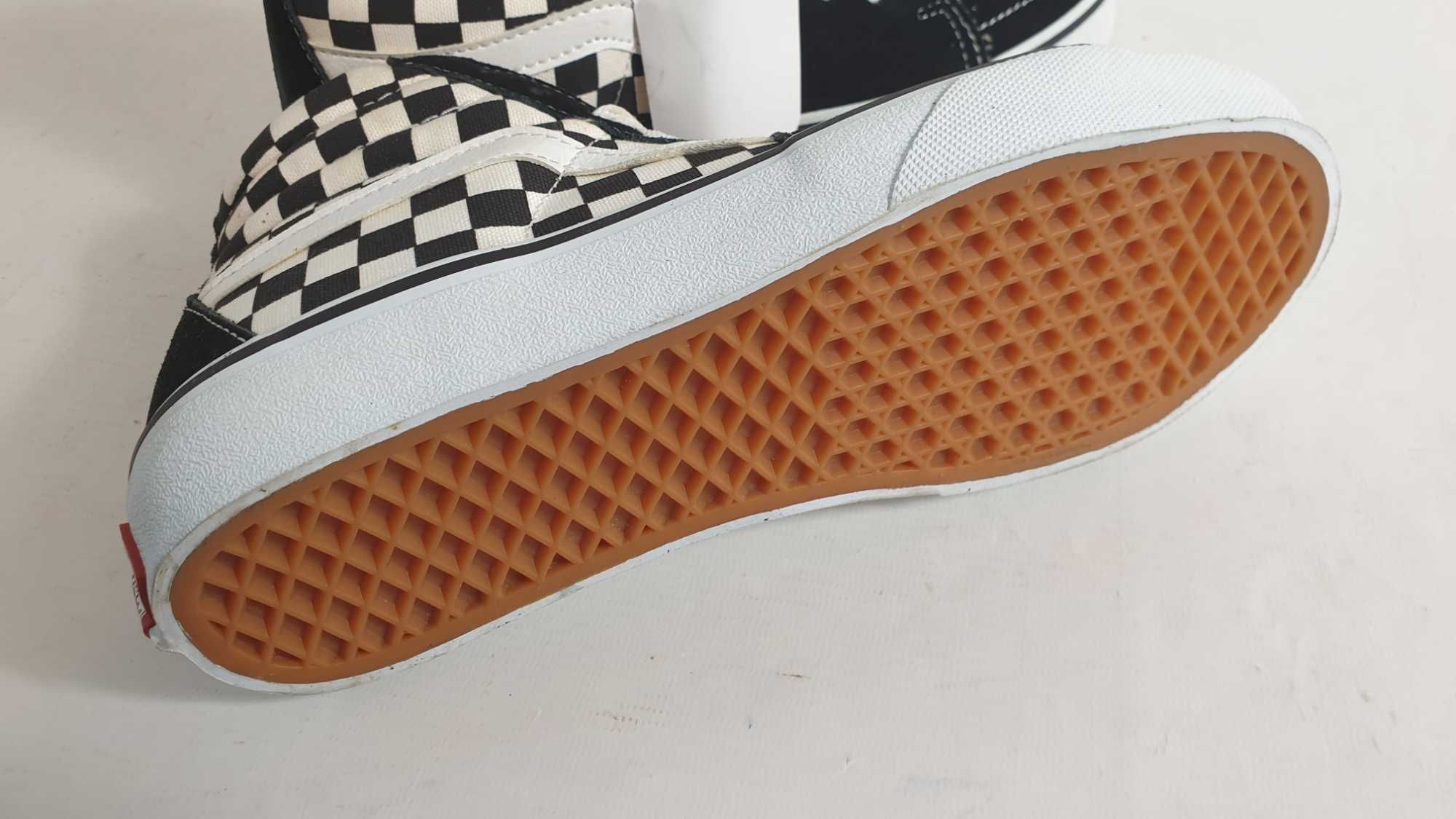 Trampki Męskie Damskie Unisex Wysokie Vans W Kratkę V38CL SK8-HI DX 38