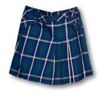 asymetryczna tennis skirt spódniczka plisowana w kratę granatowa y2k