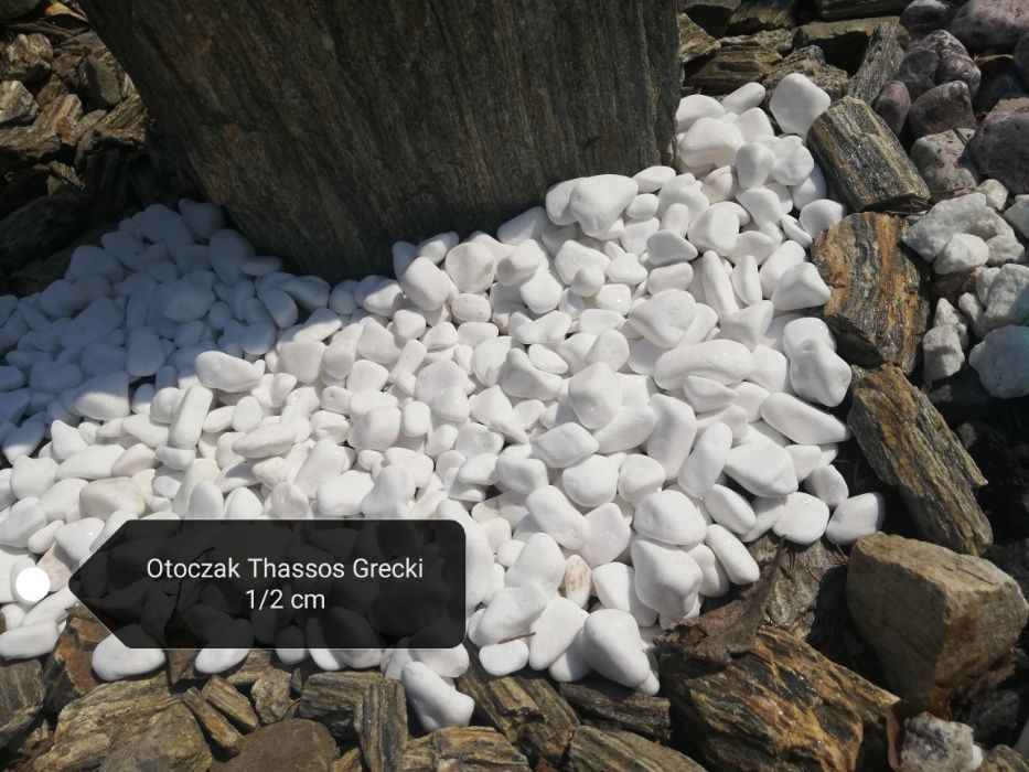 Otoczak THASOS biały / Grecki Kamień ogrodowy /workowany 20kg Promocja