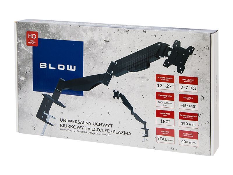 Uchwyt biurkowy do monitora wieszak LED LCD 13"-27" 76-872#