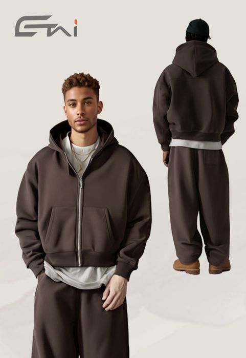 Зіп Худі Boxy Fit Oversize Оверсайз Широке Худи з флісом Baggy Y2K SK8