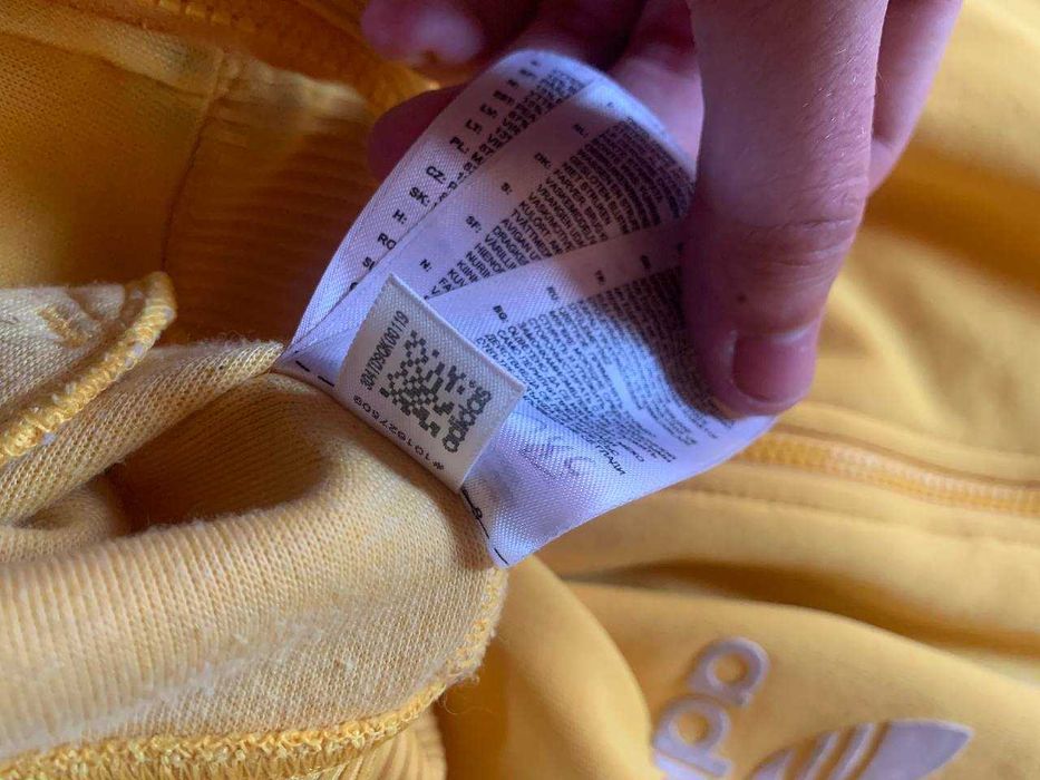Зипка худи Adidas желтая. Ориг