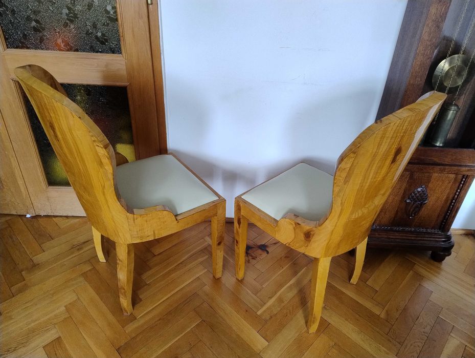 Komplet starych krzeseł // 6 sztuk // Art Deco // Karzesła // Czeczot