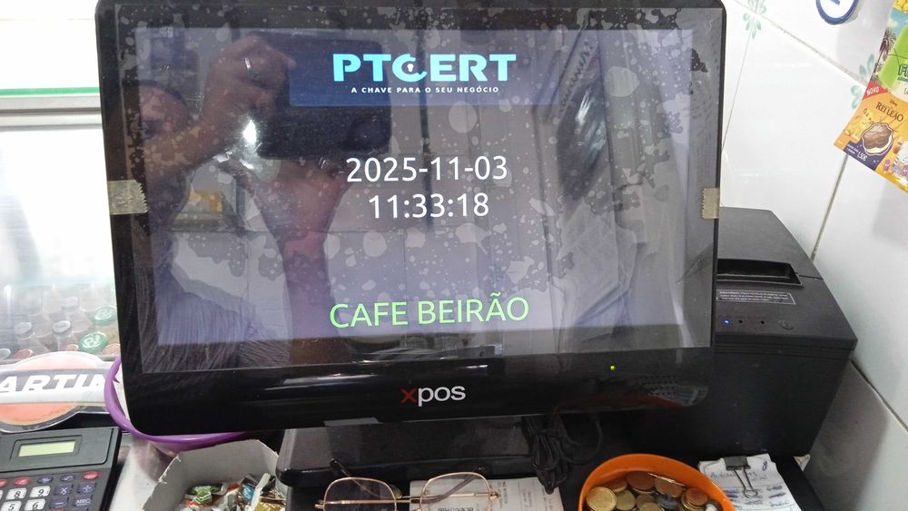 Caixa Registadora com Gaveta e Impressora