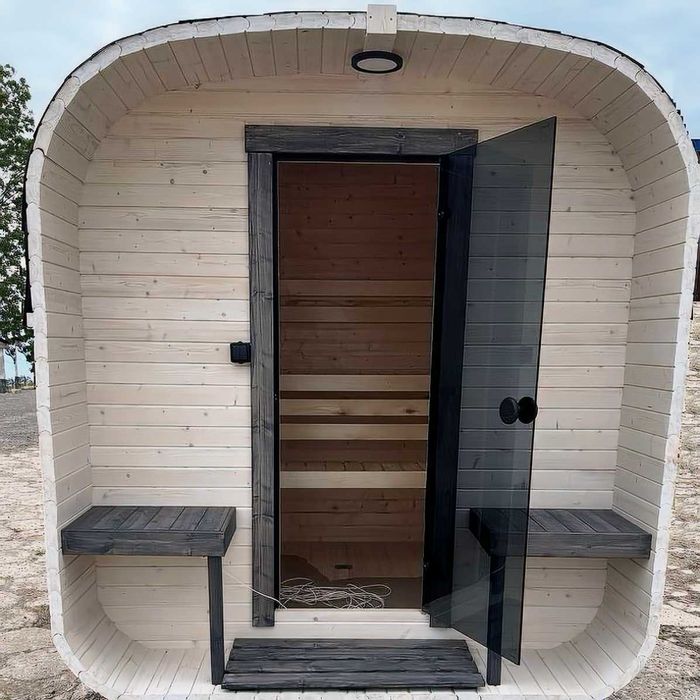 Sauna ogrodowa QUADRO 240 cm do samodzielnego montażu