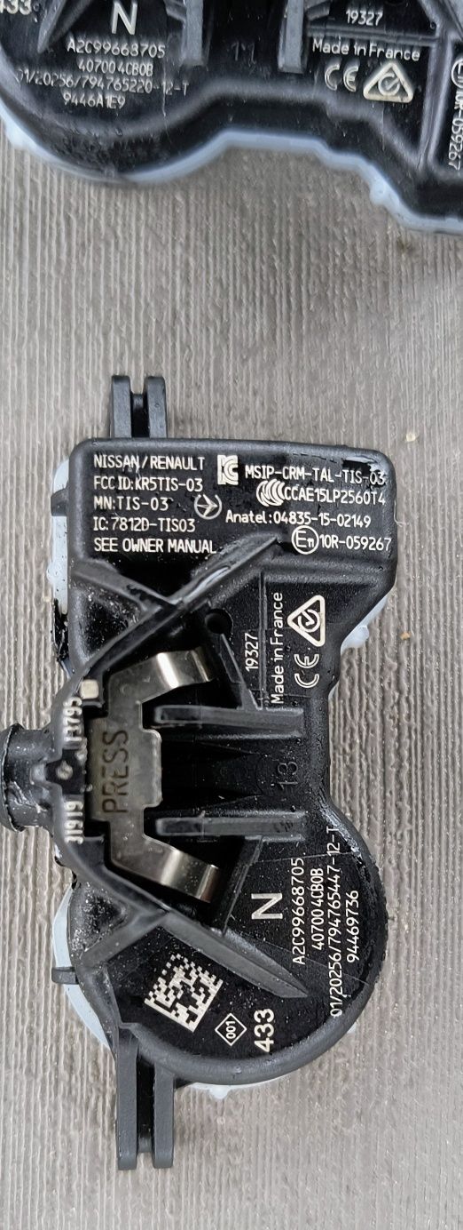 czujniki ciśnienia tpms opon nissan renault