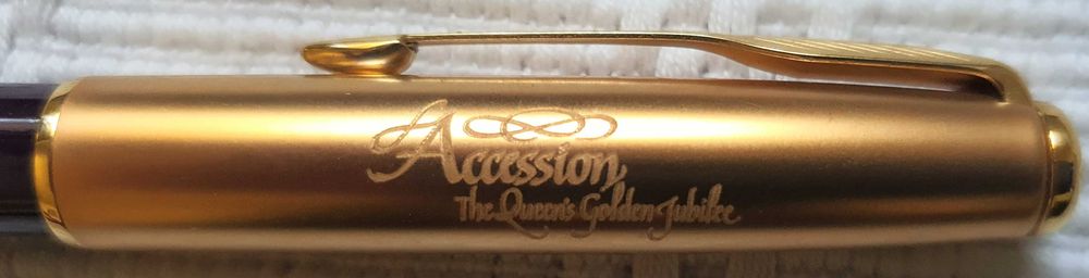 Caneta Parker Sonnet Accession Golden Jubilee RARO
