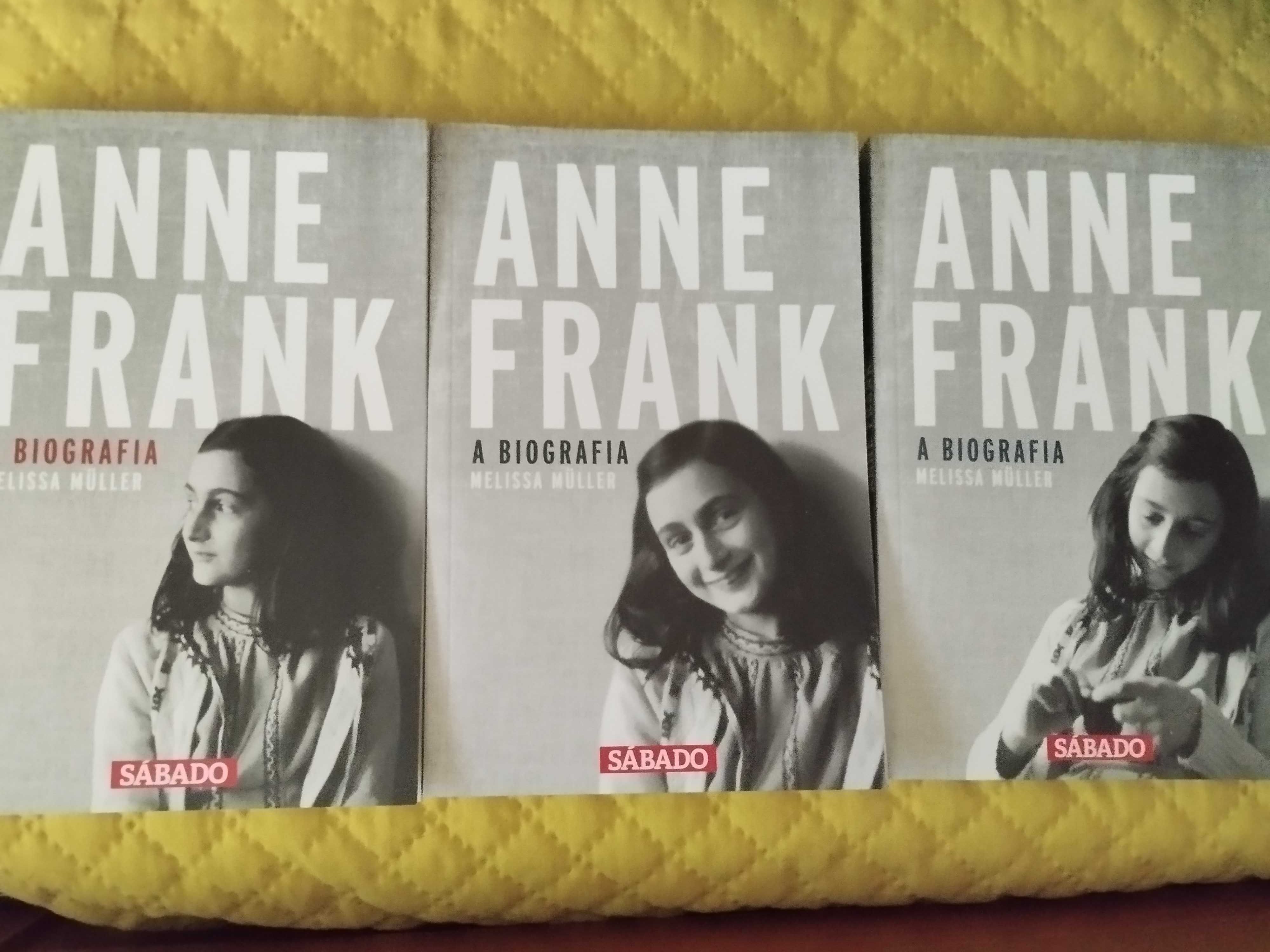 Coleção de 3 livros da Bibliografia de Anne Frank