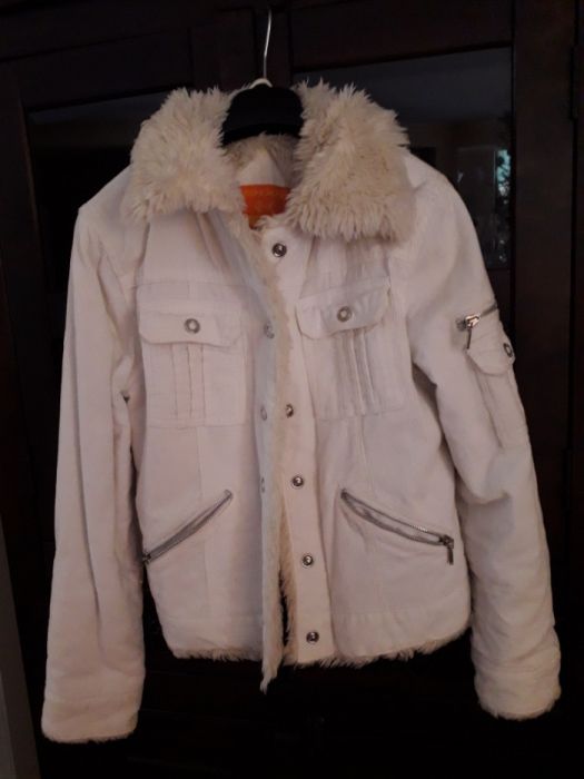 Kurt,sweter Rozm. 152,biała kurtka S cena 30zł