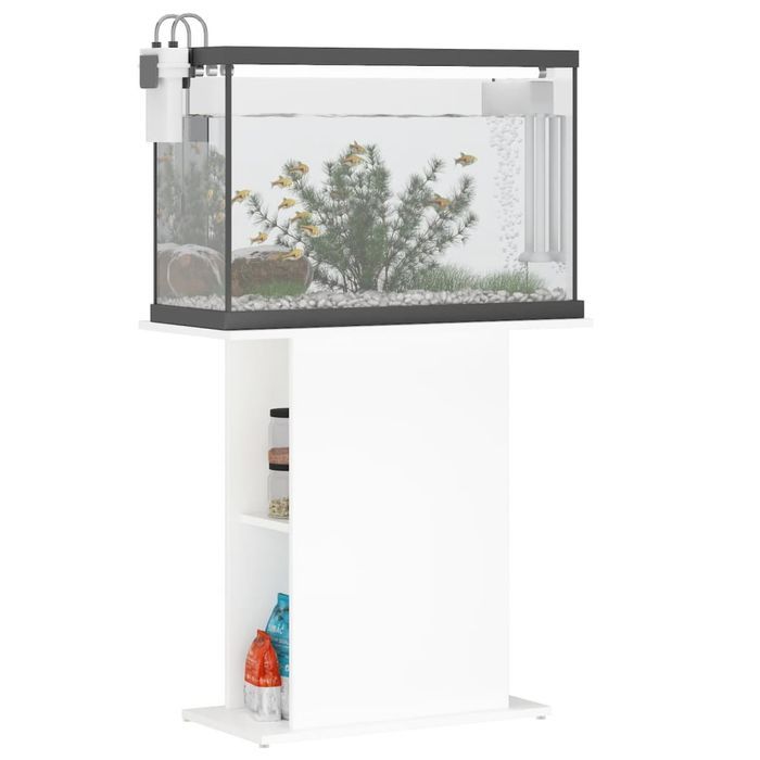 vidaXL Szafka pod akwarium, biała 75x36x72,5 cm