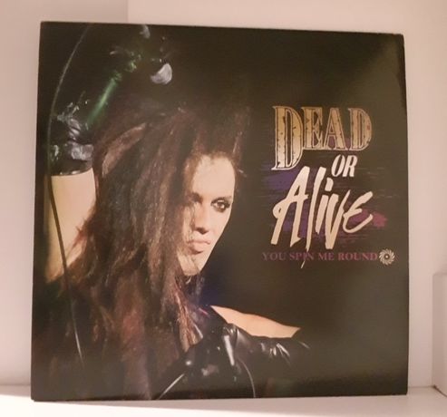 FIOLETOWY WINYL Dead Or Alive LP You Spin Me Round (NM/EX-) + plakat