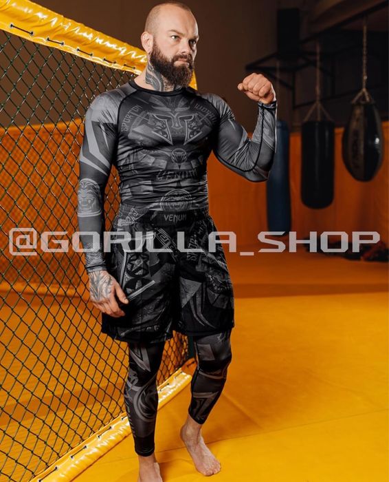 Костюм Venum Gladiator 4в1: (Ражгард, футболка, шорти, легінси)