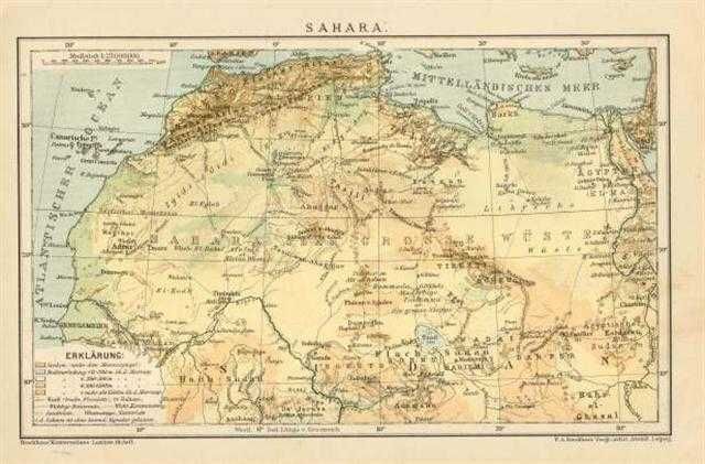 Afryka  stare, oryginalne XIX w. mapy
