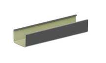 KROP PVC rynna kwadratowa dł. 4m RAL 7016 GRAFIT