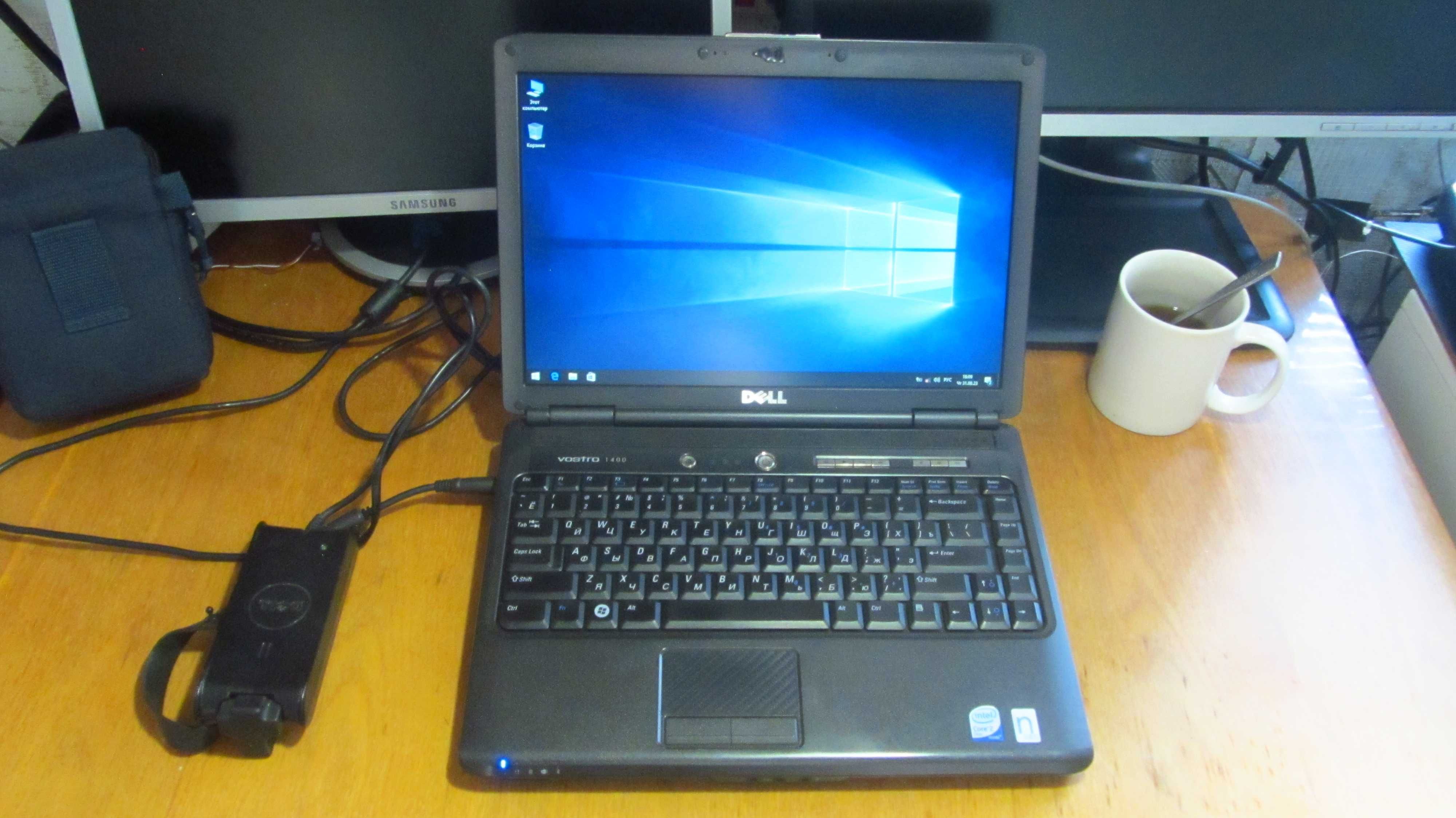 Ноутбук Dell Vostro 1400, Core2Duo, 4ГБ RAM, 160 HDD