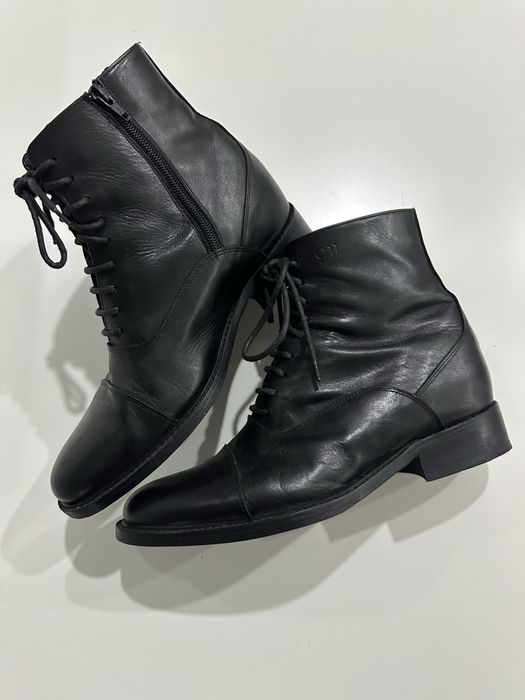 Botas formais em pele genuína com elevação