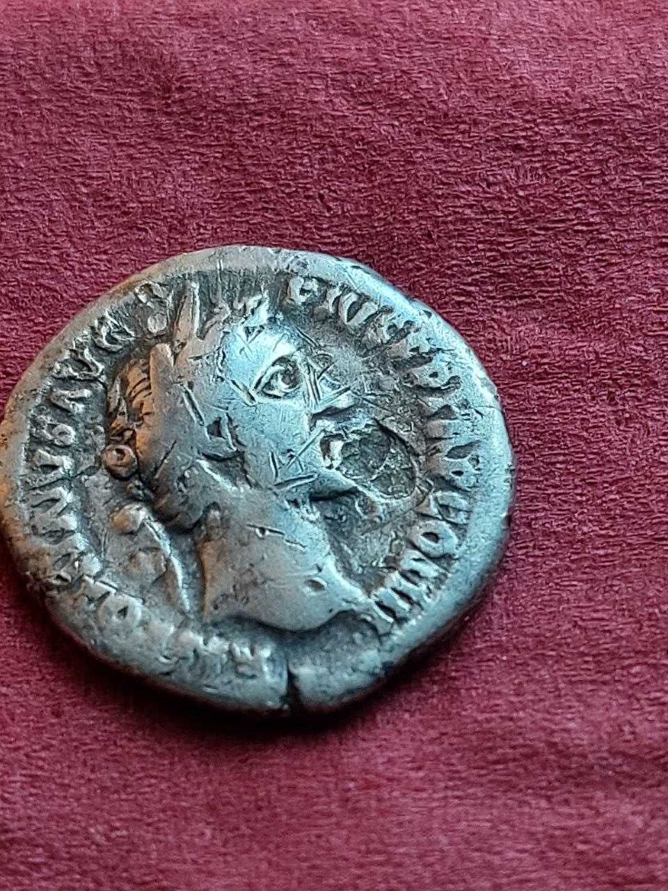 Монета Рим Денарій Антоній Пій Срібло