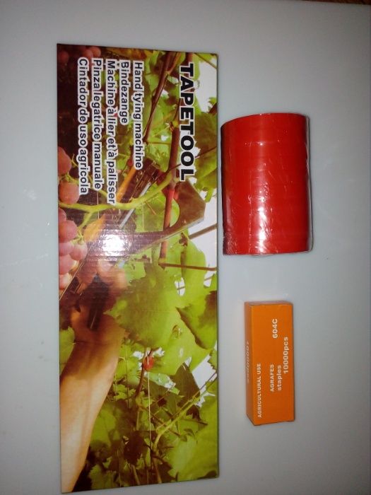 Набір степлер Tapetool садовий тапенер 10 стрічок+коробка скоб