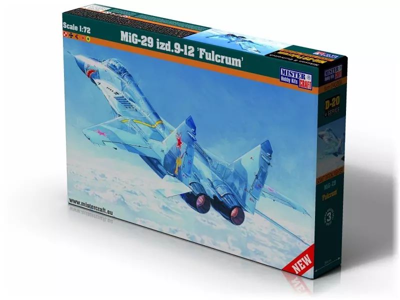 MIG-29 A Fulcrum, D-20, 1:72. Mistercraft