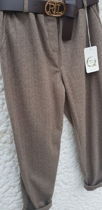 Spodnie jodełka nowe cygaretki uniwersalny S M L nowe