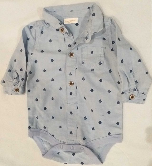 Sweterek niemowlęcy Baby Gap 3-6 m + body koszulowe Next Baby 3-6 m
