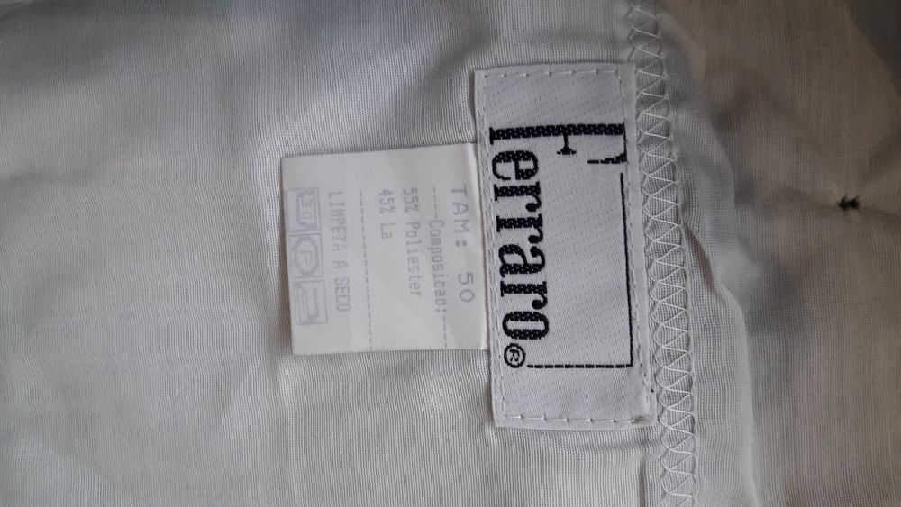 Calça de pinças de fato 50