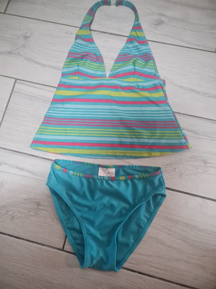 Strój kąpielowy dla dziewczynki tankini 134 140 bdb