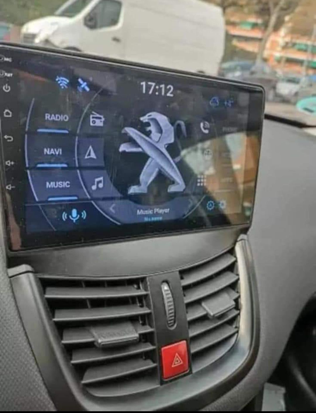 Rádio Android 12 com GPS Peugeot 207 (Artigo Novo)