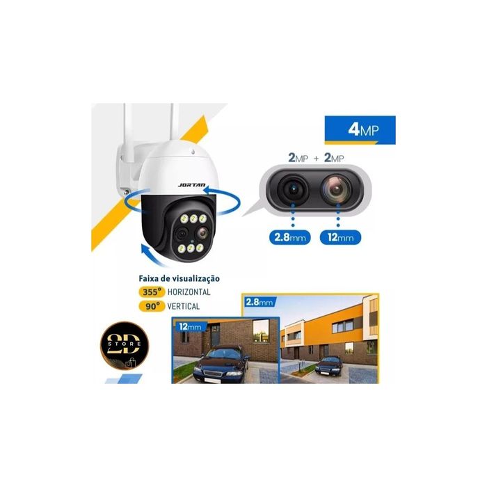 Câmara Wi-Fi com Zoom Jortan JT-8186XM