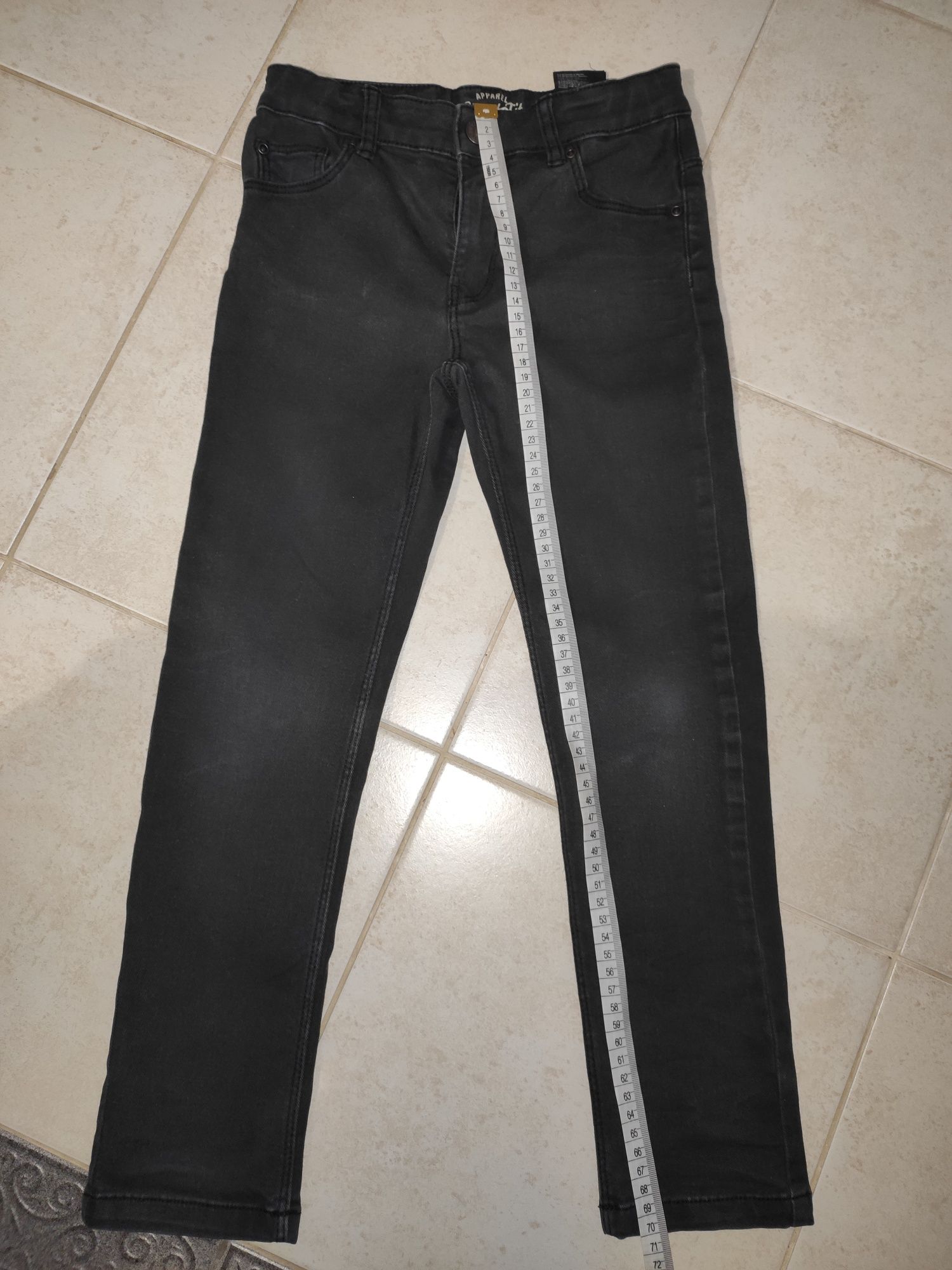 Jeansy chłopięce slim fit 122 czarne H&M