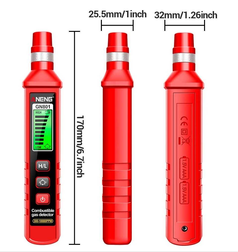 Detektor Analizator Wycieku Gazu ANENG GN801 tester gazu