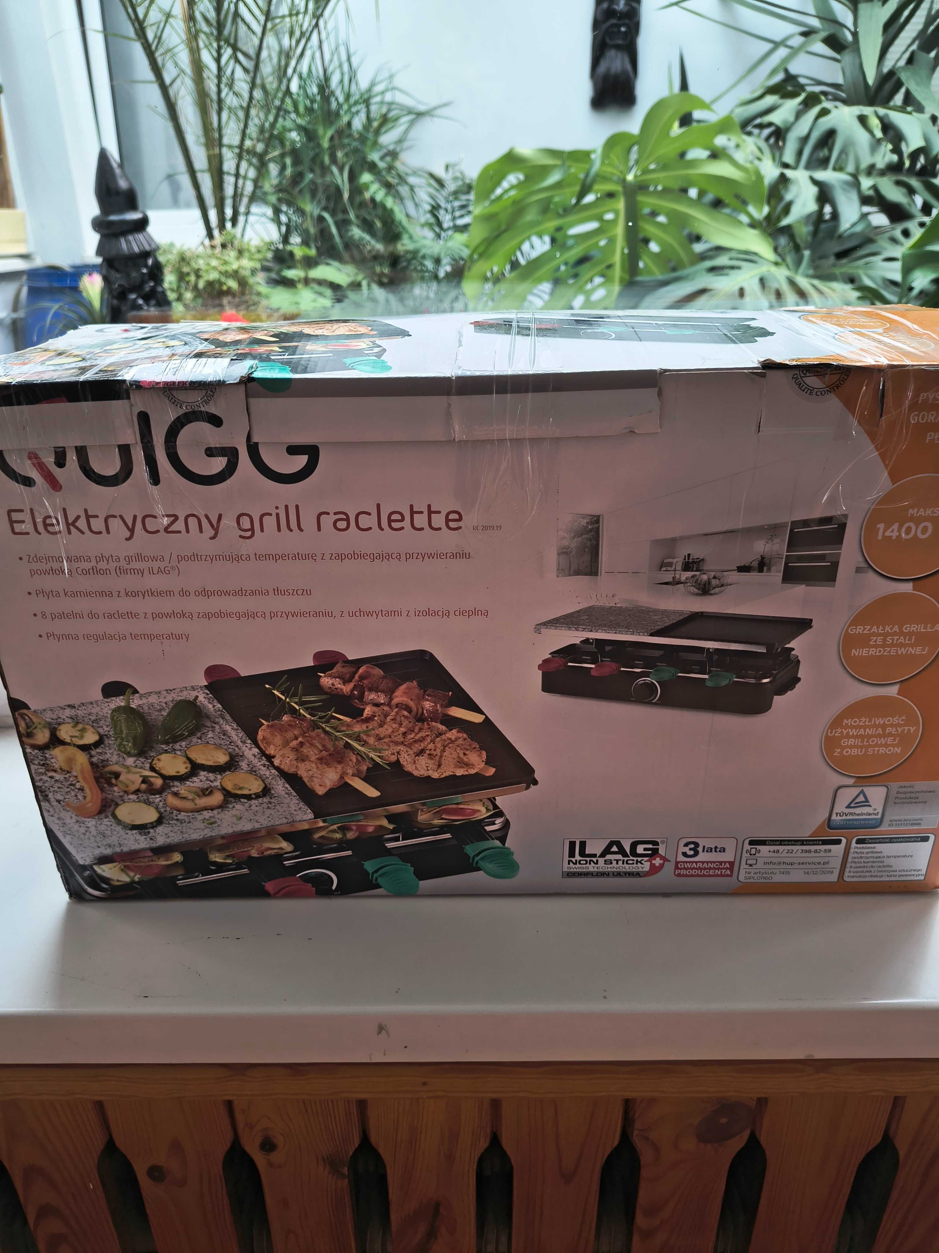 NOWY Grill Raclette QUIGG Elektryczny 1400W
