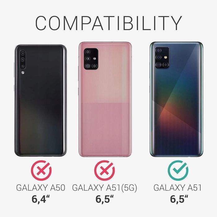 kwmobile etui do samsung galaxy a51 miękkie ochronne silikonowe