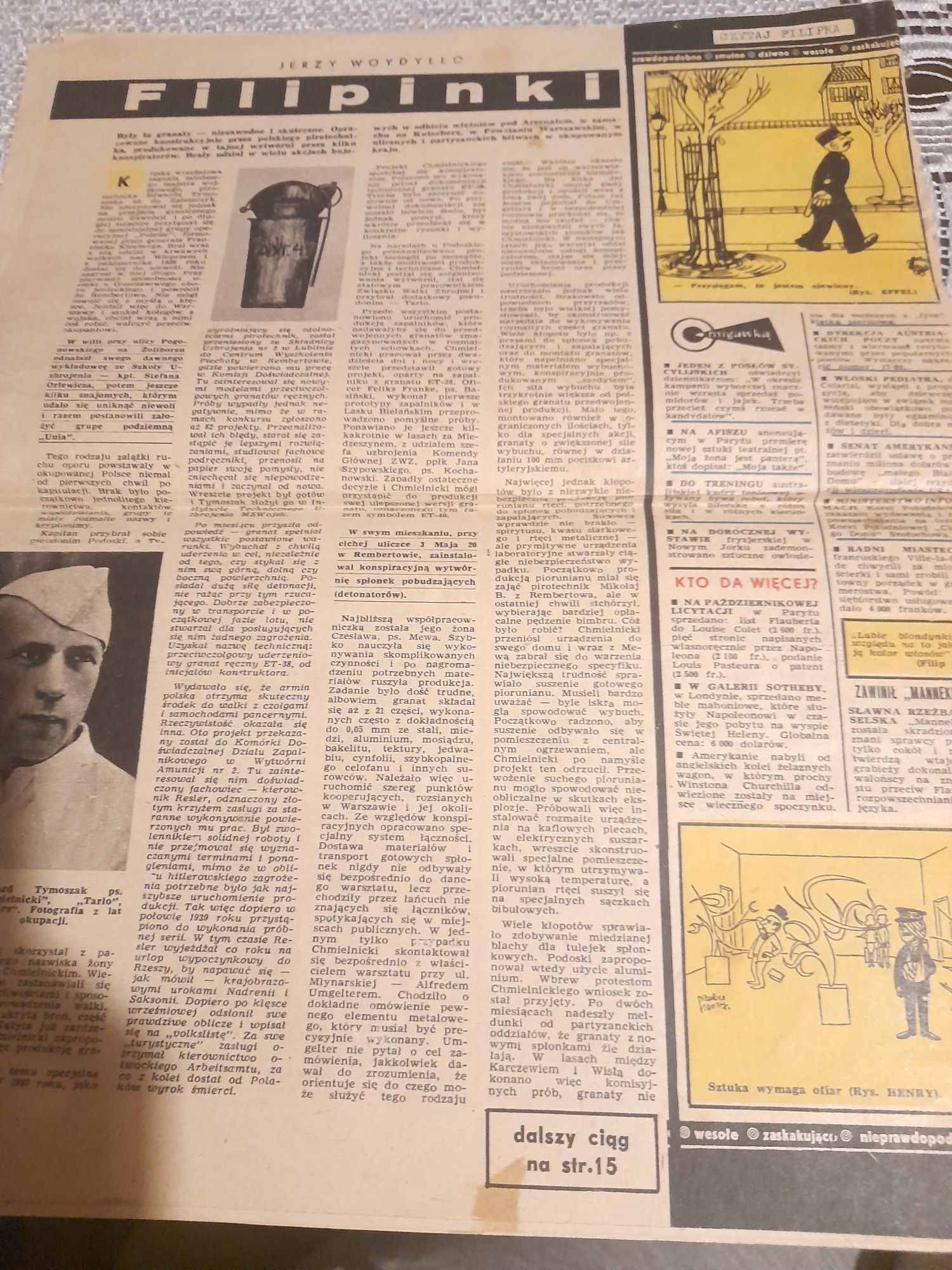 Dookoła świata gazeta z 1965 r nr 49