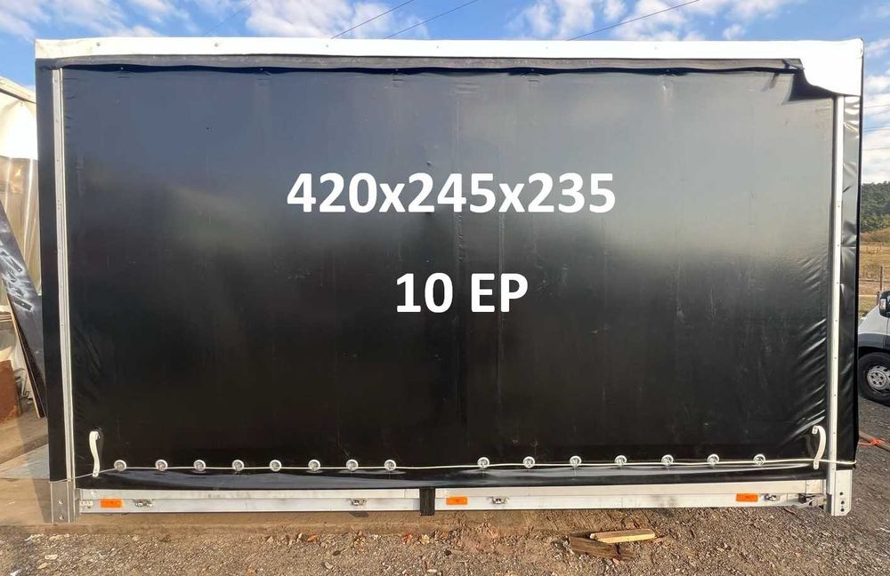 10EP Skrzynia ładunkowa zabudowa suwany dach  420x245x235(MONTAZ)