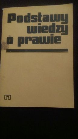 Podstawy wiedzy o prawie. Podręcznik, książka, prawo.