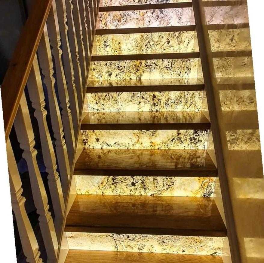kamień w ROLCE do podświetlenia MEGA XXL led ZABUDOWA naturalny