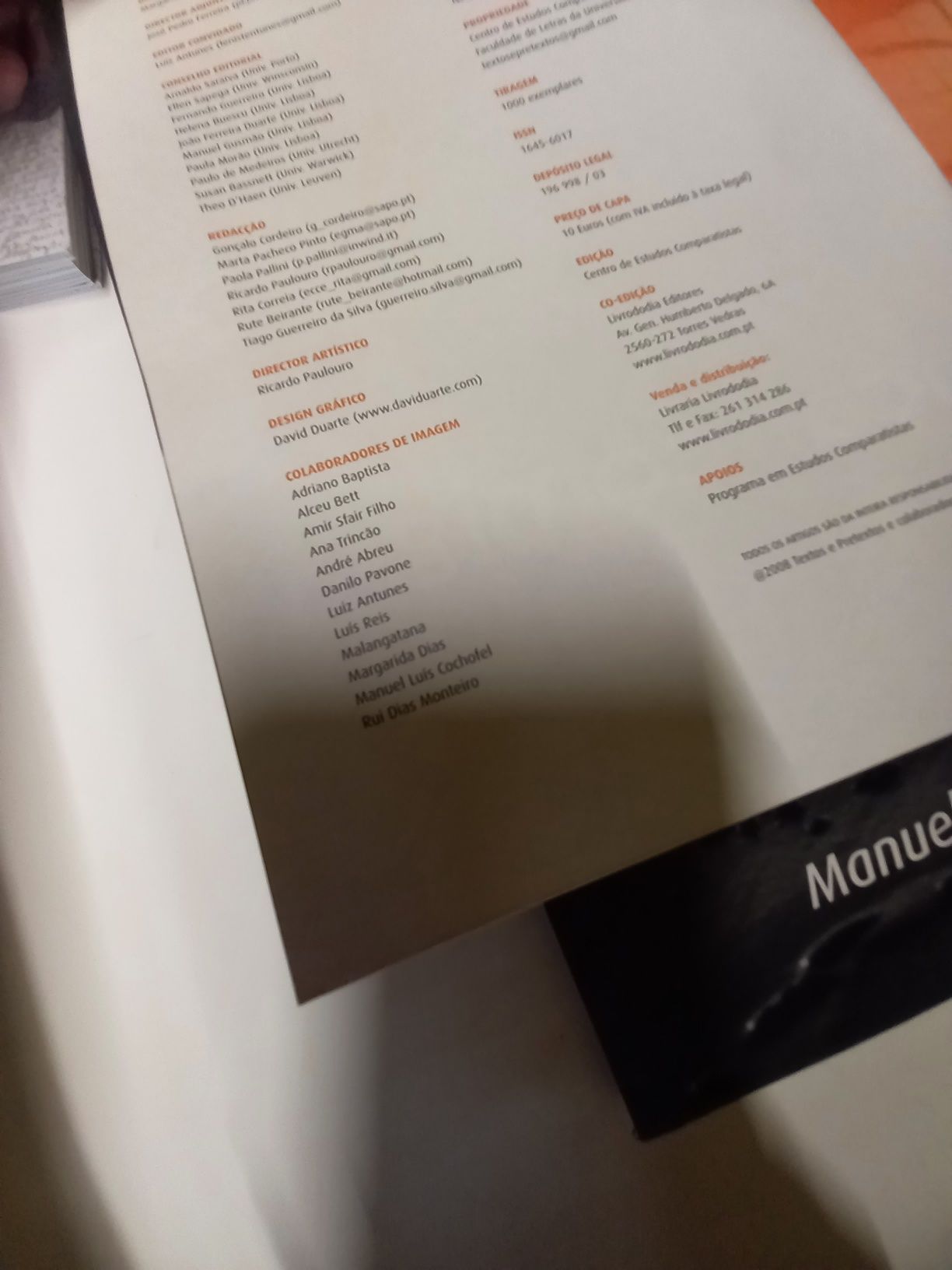 Quatro revistas Textos e Pretextos