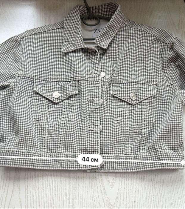 Джинсовка /піджак/ укорочена Zara ,розмір S /26