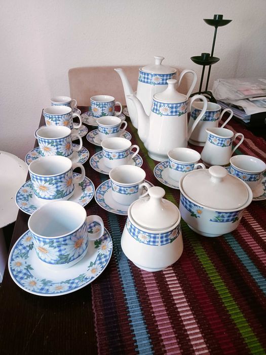 Serviço de chá e serviço de café porcelana